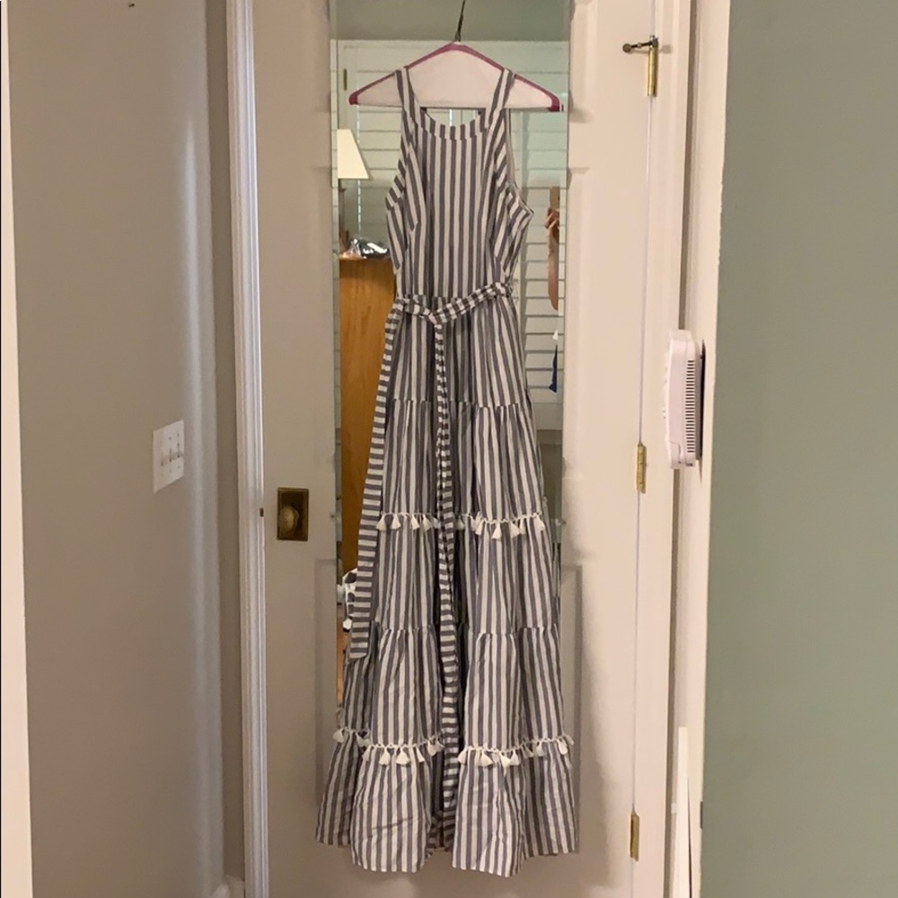 Eliza J Maxi Dress with tassel trim